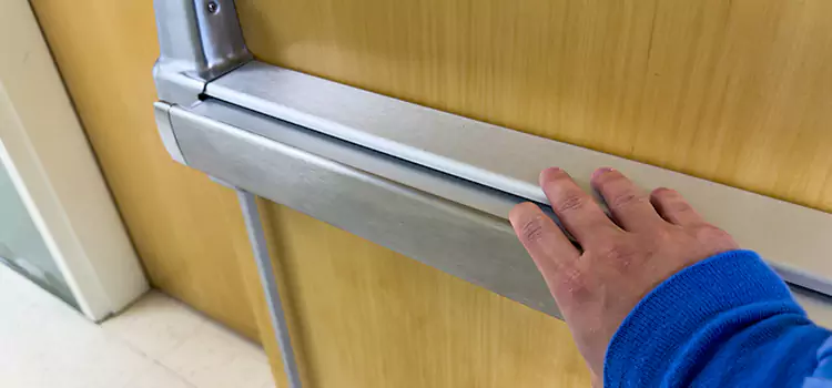 Installing a Push Bar on a Door Eagan
